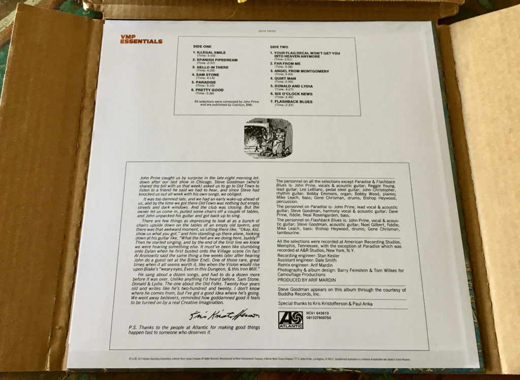 Geek insider, geekinsider, geekinsider. Com,, vinyl me, please january unboxing: john prine - 'john prine', entertainment